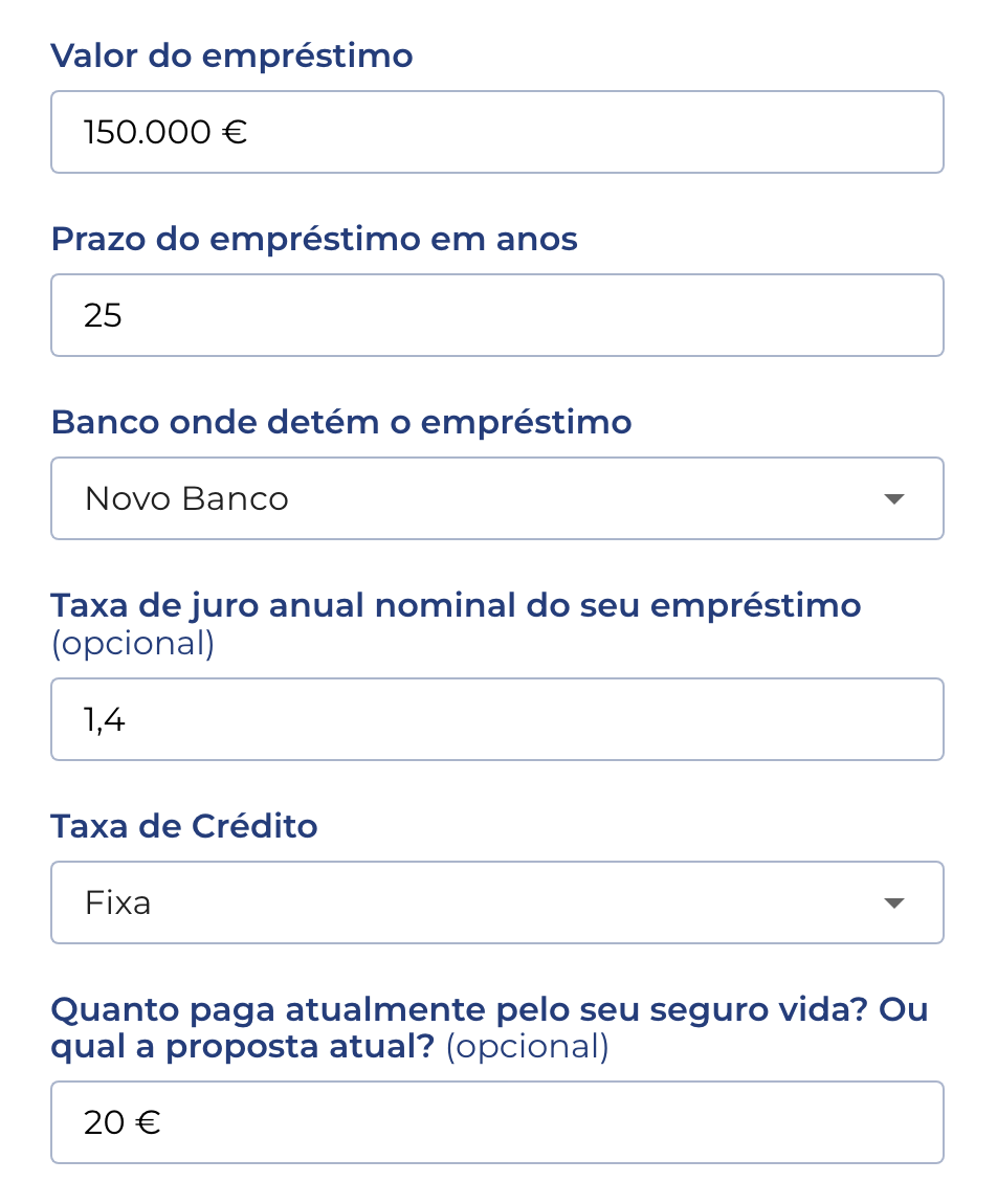Formulário seguro vida crédito habitação primeiro passo passo um formulário vida
